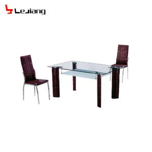 Chaises Double couche modernes italiennes, 2 pièces, extensibles, 8 sièges, en verre trempé, épaisseur de 10mm, Table de salle à manger, échantillon gratuit