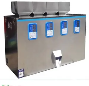 Automatic Table Top Dry Sachet Milk Cosmetic Chemical Powder Weighing Dosing Filling And Bottle Packing Machine