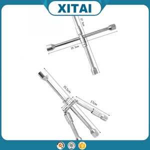 XITAI Pliable <span class=keywords><strong>4</strong></span> taille <span class=keywords><strong>17</strong></span>/19/<span class=keywords><strong>21</strong></span>/23mm croix clé jante <span class=keywords><strong>pneu</strong></span> de voiture reparing outil - Product Image 2