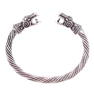 VB300004 Huilin joyería de plata antigua dragón vikingo brazalete Cartier Love pulsera Pagan Jewellery - Product Image 4