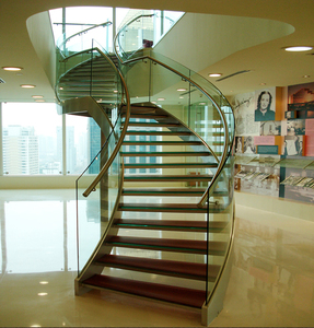 Le center commercial trempé verre escalier tournant - Product Image 1