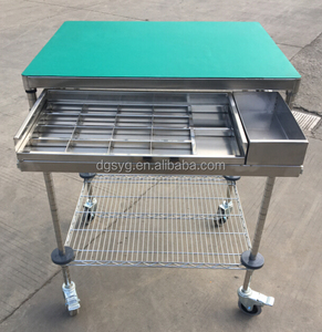 Custom Stainless Steel Rolling Movable <strong>Trolley</strong> with Sliding Drawer Can Hold <strong>Small</strong> Parts Electrolics - Product Image 1