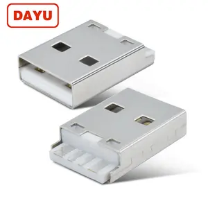 dayu fast charger 3amp 4P type a usb Male connectors plug Female jack solder port for usb cable