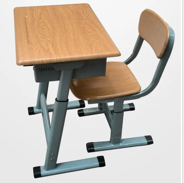 Low Price kids reading writing table adjustable desk and chair school