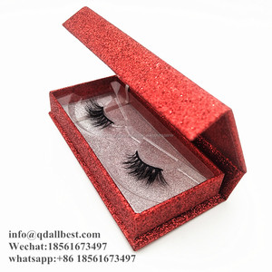 Qingdao Allbest venta al por mayor de <span class=keywords><strong>la</strong></span> fábrica 3D siberiano mitad visón pestañas con su propio logotipo - Product Image 6