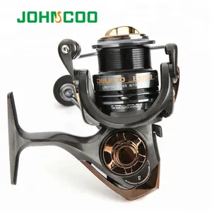 JOHNCOO High Speed Reel Fishing Max Trascinare 6.0-6.5 kg 7.1: 1 Bobina di Filatura Bobina In Alluminio CNC Carpa Attrezzatura da pesca