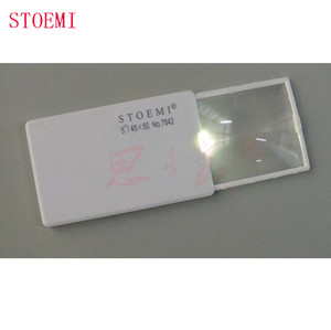 STOEMI 7842 5X 당겨 슬라이드 플라스틱 휴대용 미니 포켓 LED 돋보기/돋보기 확대경 - Product Image 4