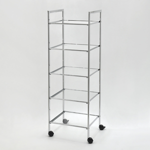 Carrito de servicio de estante de vidrio fuerte de 4 niveles - Product Image 2