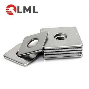 Zinc Plated Metal Flat Washer Customized Square Hole Zinc Plated Rectangular Large Lead Metal Flat Washer