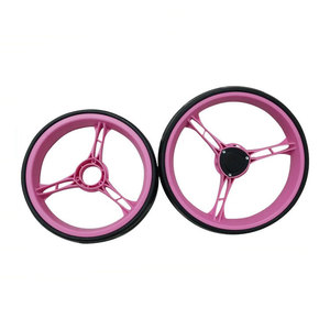 Roues de <span class=keywords><strong>chariot</strong></span> de <span class=keywords><strong>golf</strong></span> en plastique de style nouveau, 9,5 pouces - Product Image 2