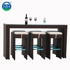 Đồ Nội Thất Nhà Hàng Nổi Tiếng Kiểu Mỹ Ghế Đẩu Quầy Bar Mây Đan