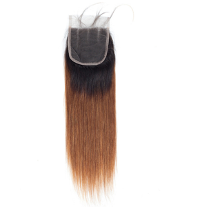 Bó Ombre Với <span class=keywords><strong>Closure</strong></span> /Dark Blonde 1B 30 Tóc Peru Tóc Người Thật Thẳng <span class=keywords><strong>Weave</strong></span> 3 Bó/Tóc Lớp Biểu Bì Phù Hợp Tóc - Product Image 6