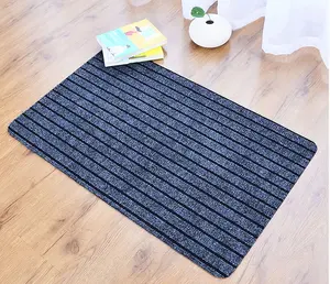 Laiwu city factory Stripe Mat tapis d'entrée de maison tapis de sol lavable