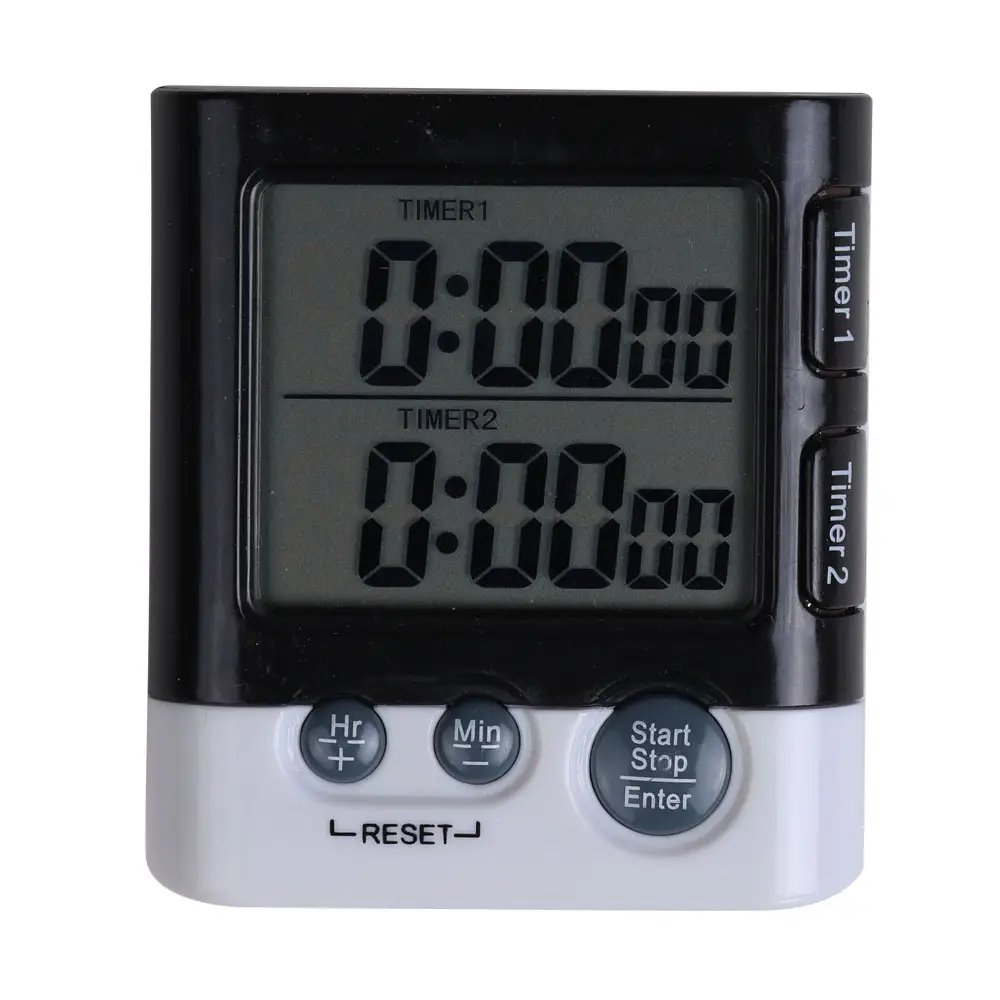 Dual Group Display Small Digital Kitchen Accessories Timer Magnetic With Countdown And Memory Function