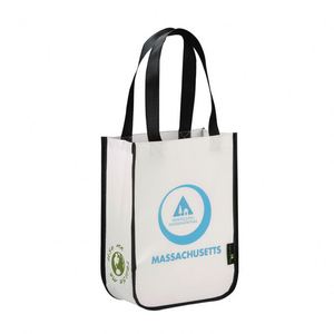 Logo Laminated Printing Customized Reusable <strong>Round</strong> Corner <strong>Tote</strong> Shopping Non <strong>Woven</strong> <strong>Bag</strong> for Promotion - Product Image 6