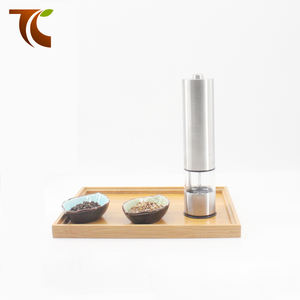 <span class=keywords><strong>Amazon</strong></span> vente chaude En Acier Inoxydable Électrique Moulin À Poivre/Moulin automatique poivre/sel shaker épices broyeur - Product Image 1