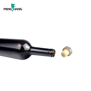 Haut en liège à long anneau noir pour bouteille en verre rouge vide de <span class=keywords><strong>vin</strong></span> de 750ml avec design luxueux Bouteille De <span class=keywords><strong>Vin</strong></span> à vendre - Product Image 3