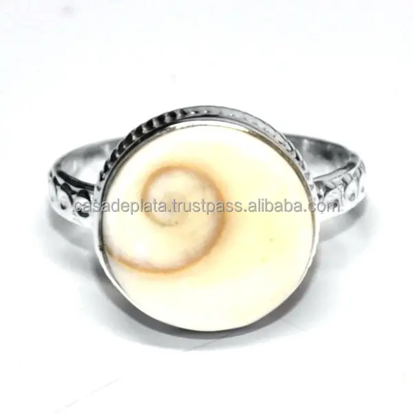 Anel de prata, moda cara shiva olho preciosa anel de prata esterlina 925 jóias er1425