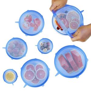 Haute Qualité Silicone Couvercles Stretch Frais <span class=keywords><strong>de</strong></span> Maintien Alimentaire Étirable <span class=keywords><strong>Film</strong></span> Couverture <span class=keywords><strong>de</strong></span> Joint, Sécurité-SANS BPA - Product Image 5