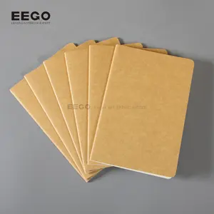 A5 Logo Lưới Kraft Pocket Organizer Notebook Kraft Lót Hộp Giấy Trơn Không Tối Thiểu Cho Văn Phòng 2022 Undated