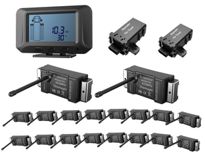 Chất lượng cao không dây 18-bánh Xe Xe tải <span class=keywords><strong>TPMS</strong></span> <span class=keywords><strong>RS232</strong></span> giám sát áp suất lốp hệ thống cho xe thương mại và xe buýt - Product Image 1