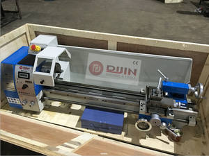 Mesin bubut logam Mini Torno BHC250V, mesin bubut kecil rumah tangga tanpa sikat Motor 1100W panjang proses 750mm - Product Image 3