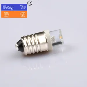 4.5 LED Dasar Spiral E10, Bohlam Indikator Sinyal Cahaya Putih Hangat