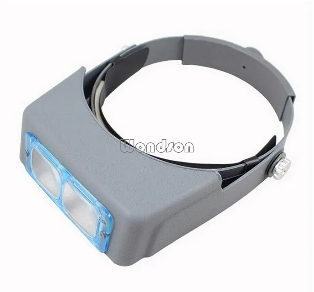 Double Lens Head-mounted Headband Reading Magnifier Head Wearing Magnifying Glass Loupe