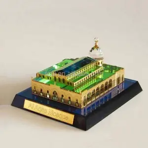 Crystal Al Aqsa Mosque model ,Islamic handmade for Islamic gift