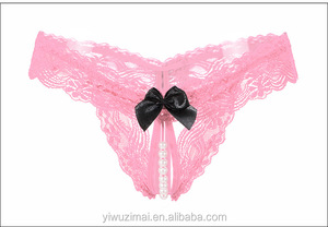 Tangas y <span class=keywords><strong>Tanga</strong></span> con Perlas para Mujer, Lencería Erótica - Product Image 3