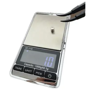 Báscula digital de bolsillo, máquina de pesaje de joyas doradas, SF-718, 500g, 0,01g