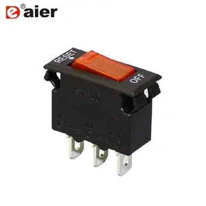 Electrical Auto Reset ON OFF Rocker Switch Circuit Breaker With LED