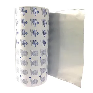 GEDRUCKTES UND BESCHICHTETES ALUMINIUM FOLIEN PAPIER FÜR ALKOHOL PREP PAD UND REINIGUNGS GEWEBE