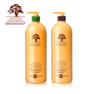 Arganmidas Ensemble shampoing et après-shampoing à l'huile d'argan marocaine bio hydratant en profondeur pour salon de coiffure sec et abîmé de qualité - Product Image 2