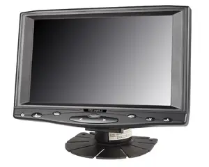 7 inch small vga lcd monitor for car pc with HDMI VGA AV1 AV2 for GPS navigation and reversing display
