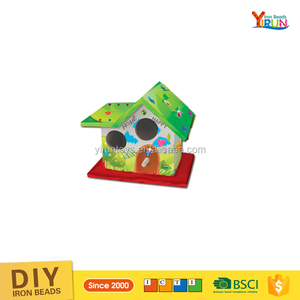 JM028364 juguetes educativos para niños acuarela bricolaje <span class=keywords><strong>casa</strong></span> de madera del pájaro pintura hecho a mano para niños - Product Image 1
