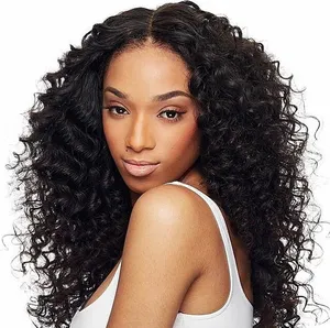 Unprocessed 100% Cheap Virgin Indian Hair Deep Wave Curly Style