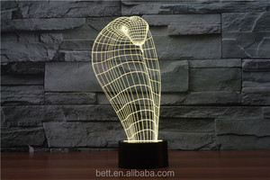 Increíble 3d superhero ilusión 3d llevó la lámpara luz de la noche para la decoración - Product Image 2