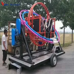 Attraction Mobile Trailer Ride Electric 4 Seats FaceにFace Space Ball Human Gyro Ride