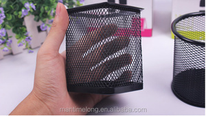 Porte-stylo de bureau en maille, étui à crayons, porte-stylo avec logo mtl - Product Image 3