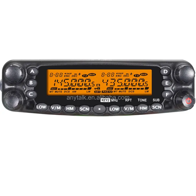 ANYTALK EM-7800 50W 2 5 tom tom dual band rádio móvel