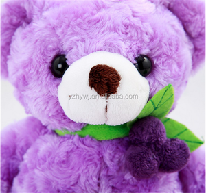 20 cm pequeño relleno color púrpura hermoso Oso de juguete osito de peluche - Product Image 4