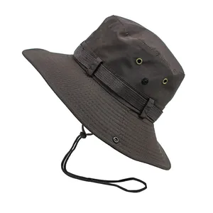 男性女性Safari Sun Hat Breathable Bucket Hat Summer Play Hat