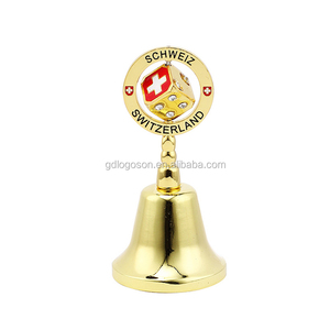 Vintage Hand Held Brass <strong>Dinner</strong> <strong>Bell</strong> Dzwonek Polland Eagle Souvenir <strong>Dinner</strong> <strong>Bells</strong>