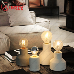 PRZY โคมไฟตั้งโต๊ะแบบคอนกรีต,โคมไฟซิลิโคนสำหรับบาร์โต๊ะซีเมนต์แบบสร้างสรรค์แม่พิมพ์ซิลิโคน - Product Image 5