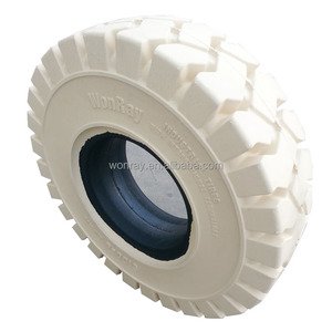 Pneu industriel blanc 18x7-8 Pneu plein pour chariot élévateur 18*7-8 Pneu de <span class=keywords><strong>roue</strong></span> arrière - Product Image 6