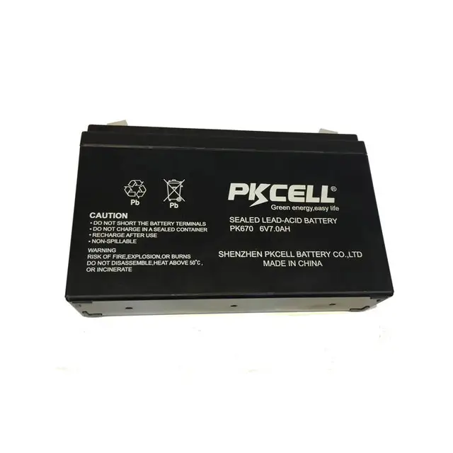 Sealed rechargeable lead acid 6v 7ah 20hr storage battery for ups