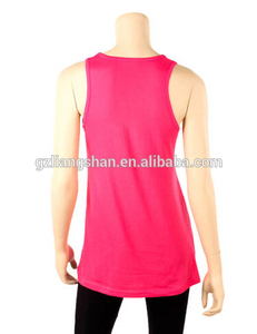 2015 nuevo OEM barato para <span class=keywords><strong>mujer</strong></span> Loose Fit Tank Top 100% algodón relajado soportar Flowy básica <span class=keywords><strong>camiseta</strong></span> sin mangas sml - Product Image 5