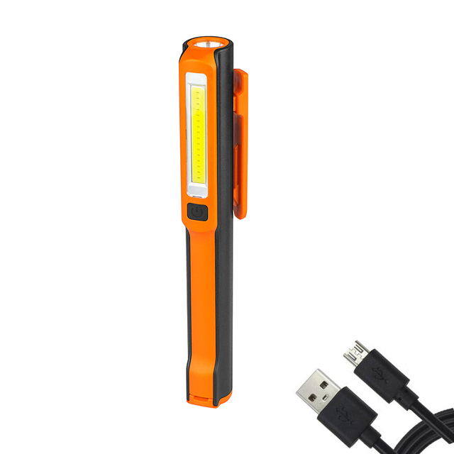 Rechargeable Magnetic Usb Led Emergency Flashlights With Battery Indicator
