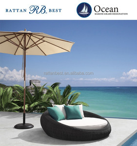 Chaise longue in rattan <span class=keywords><strong>per</strong></span> esterni, usata in hotel - Product Image 5